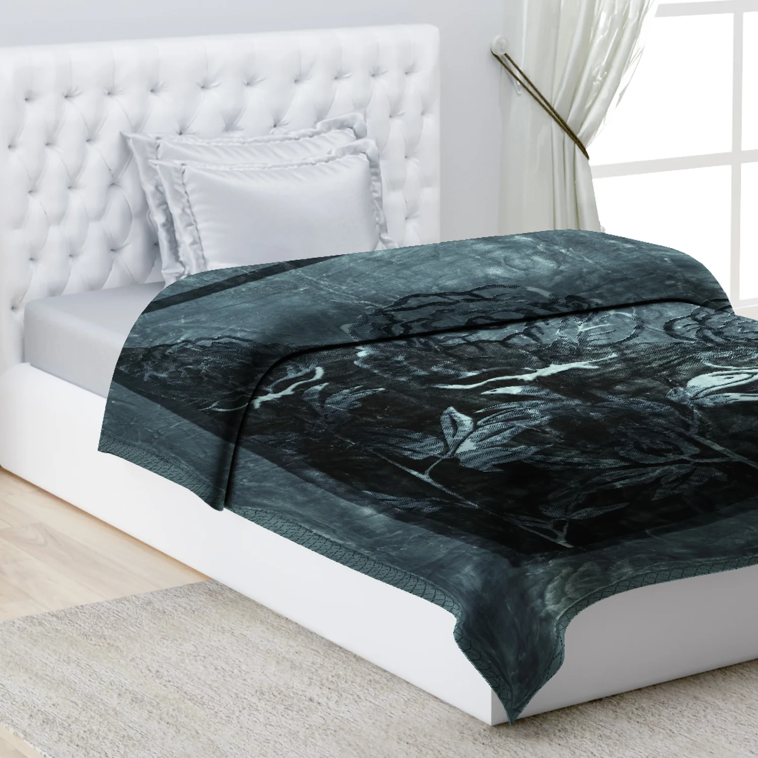 Printed Single Bed Blanket for Mild Winter -2 Ply - Image 9