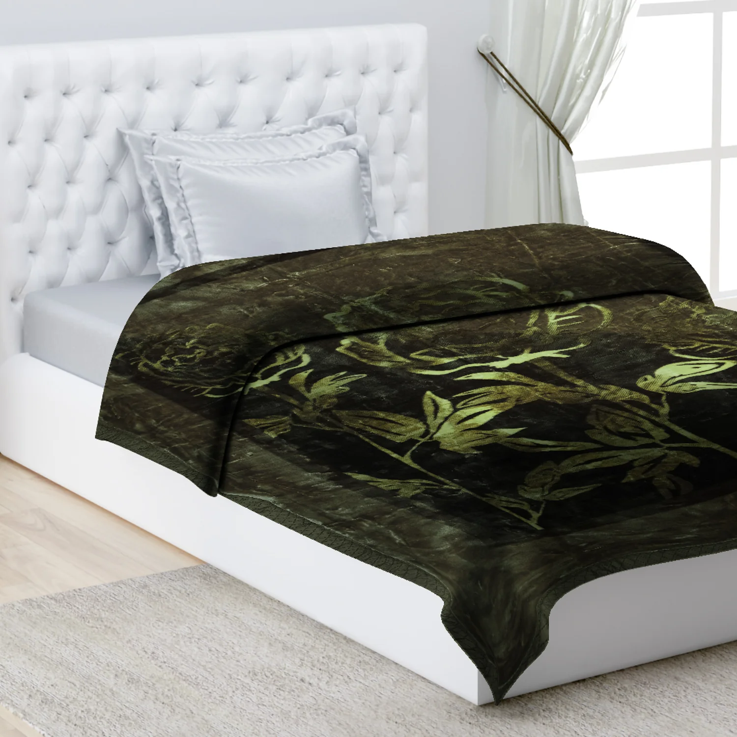 Printed Single Bed Blanket for Mild Winter -2 Ply - Image 9