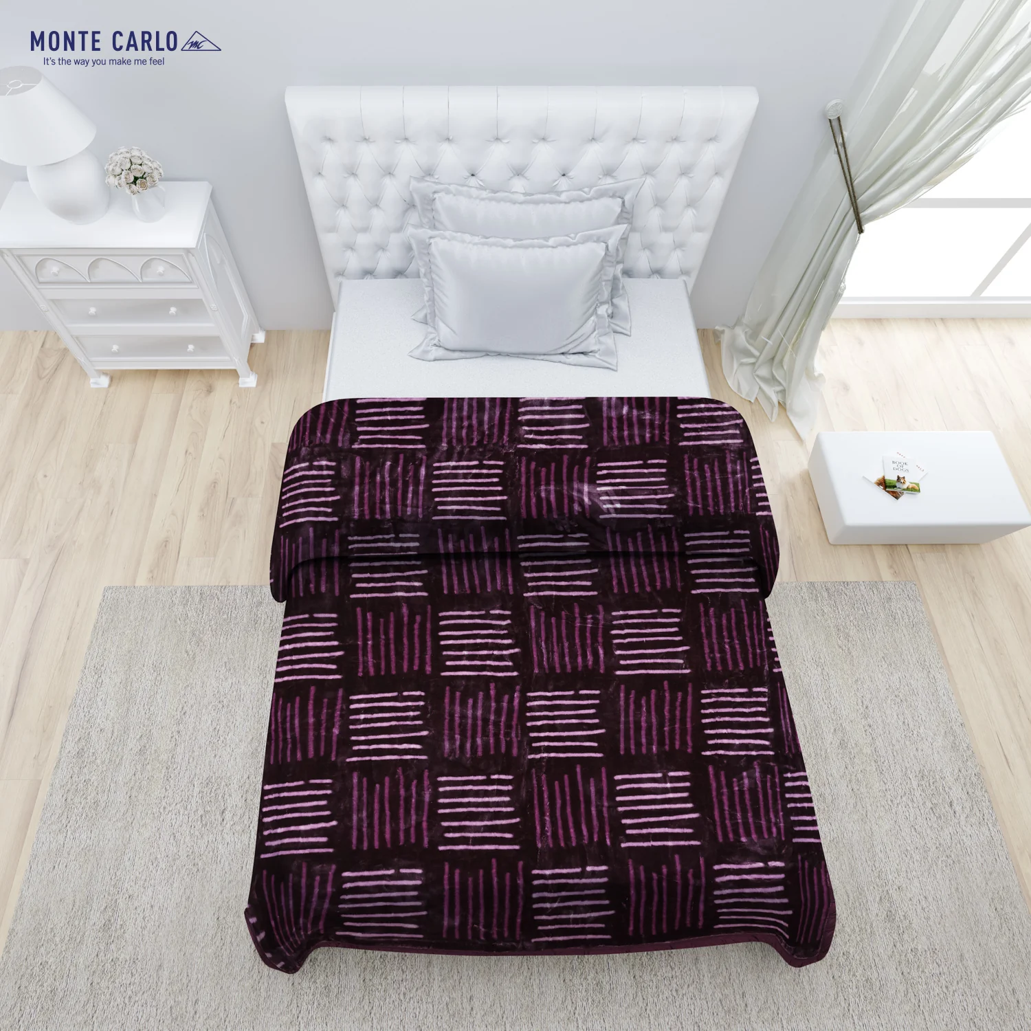 Printed Single Bed Blanket for Mild Winter -2 Ply - Image 3