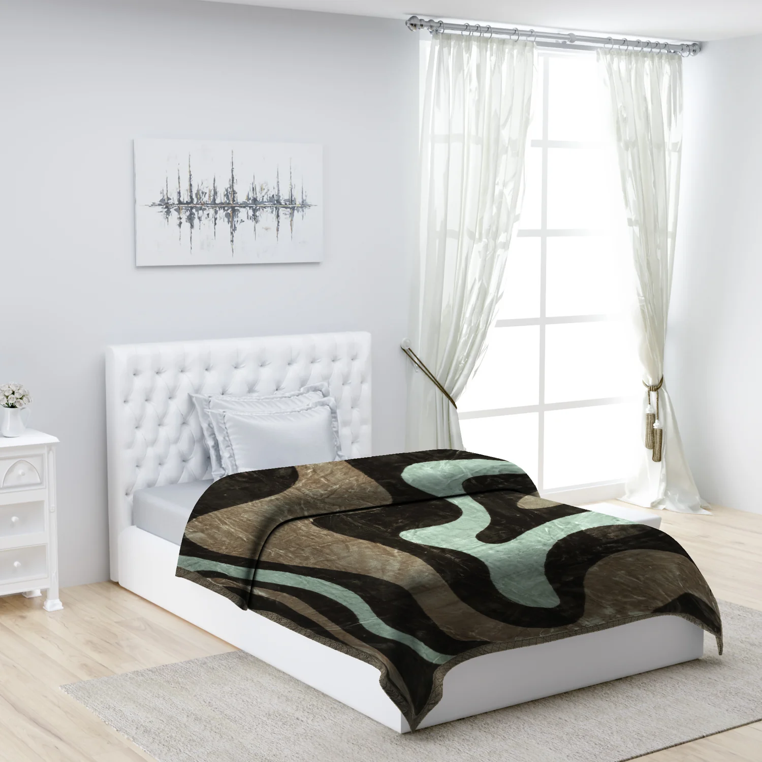 Printed Single Bed Blanket for Mild Winter -2 Ply
