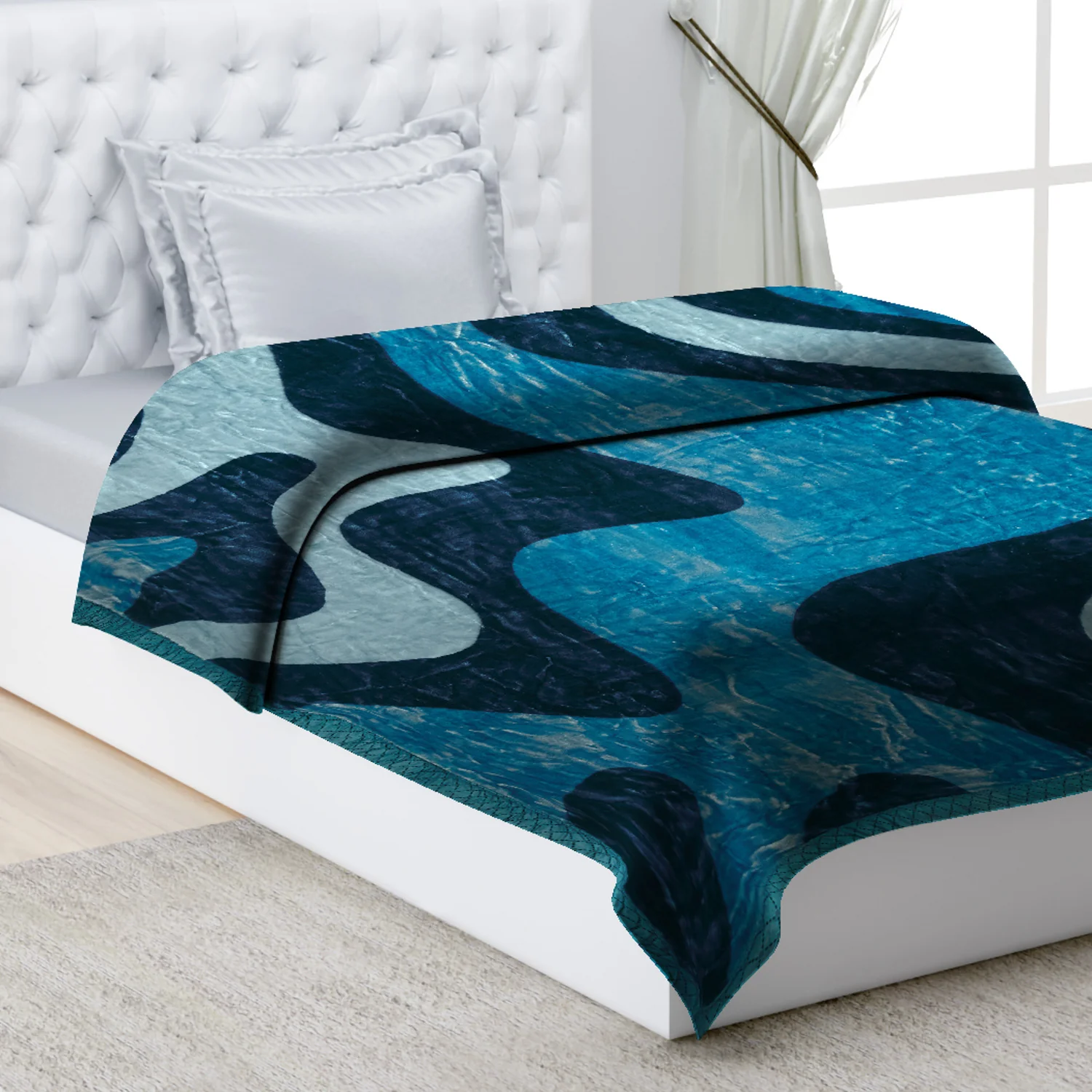 Printed Single Bed Blanket for Mild Winter -2 Ply - Image 9