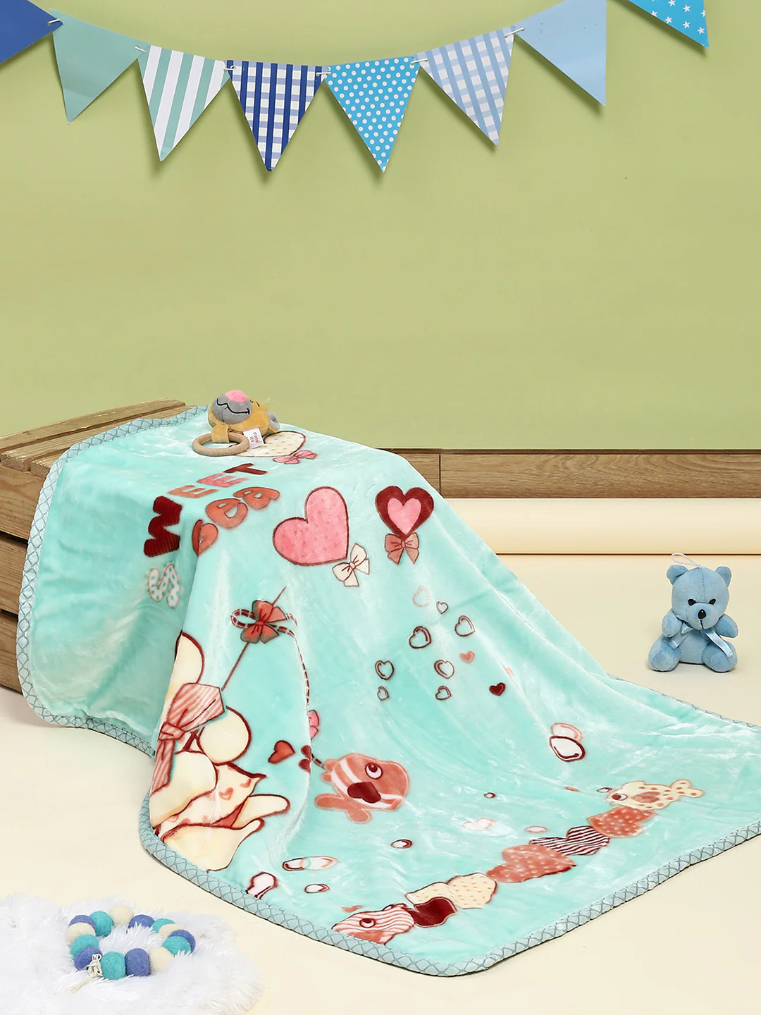 Printed Baby Blanket for Mild Winter -2 Ply - Image 2