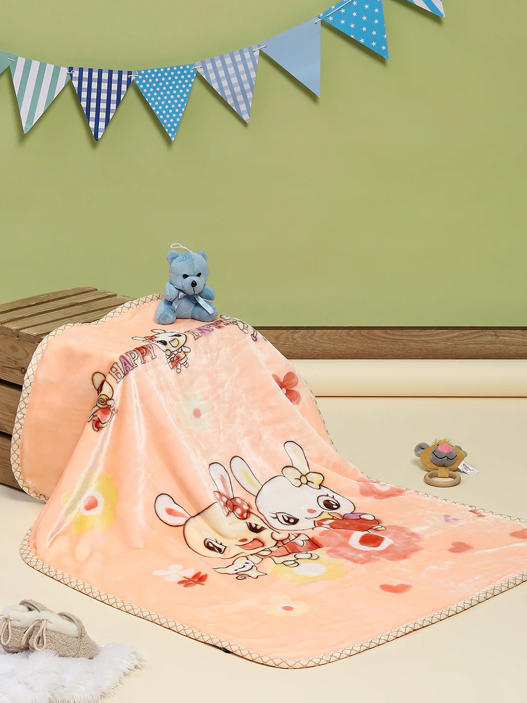 Printed Baby Blanket for Mild Winter -2 Ply - Image 2