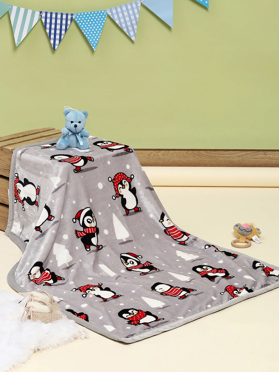 Printed Baby Blanket for Mild Winter -2 Ply - Image 2
