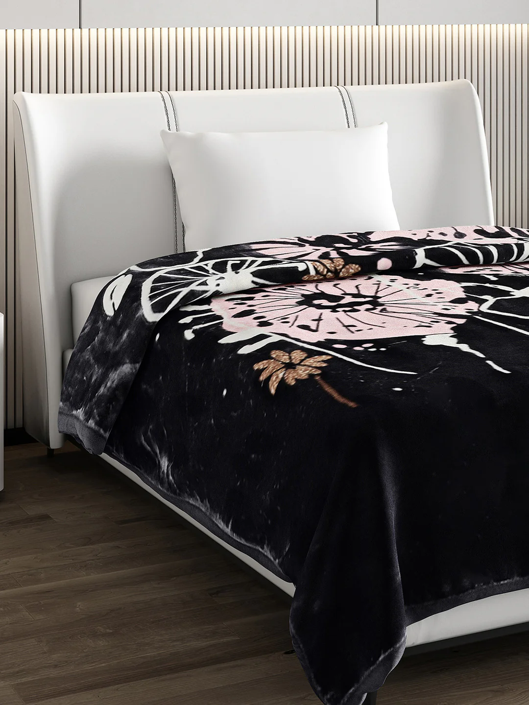 Printed Single Bed Blanket for Mild Winter -2 Ply - Image 4