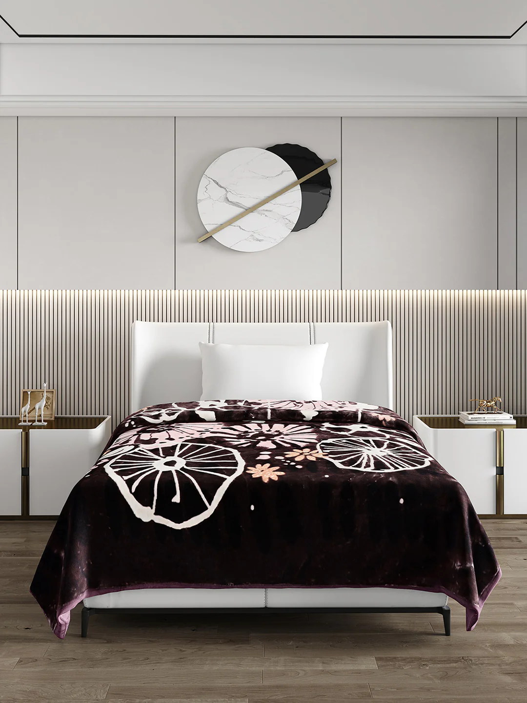 Printed Single Bed Blanket for Mild Winter -2 Ply - Image 2