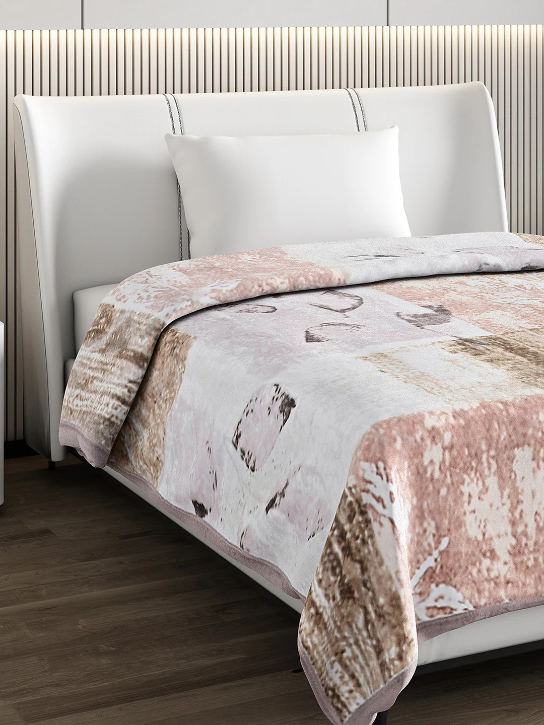 Printed Single Bed Blanket for Mild Winter -2 Ply - Image 4