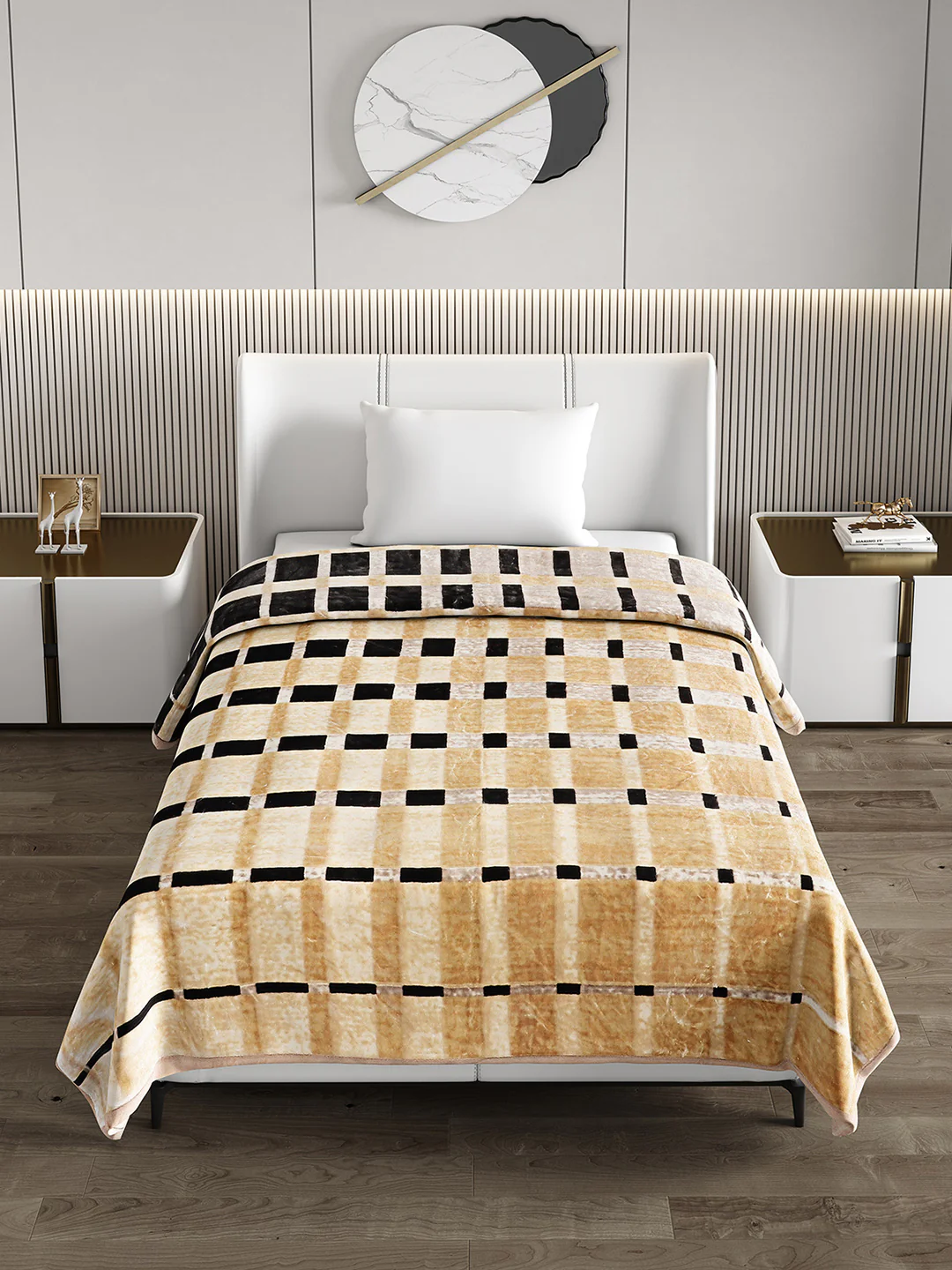 Printed Single Bed Blanket for Mild Winter -2 Ply - Image 3