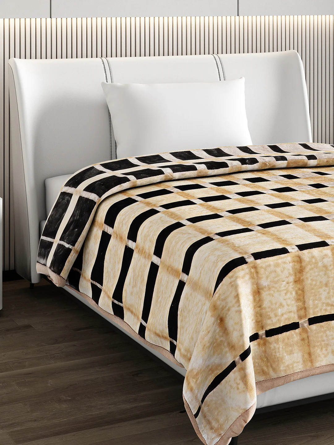 Printed Single Bed Blanket for Mild Winter -2 Ply - Image 4