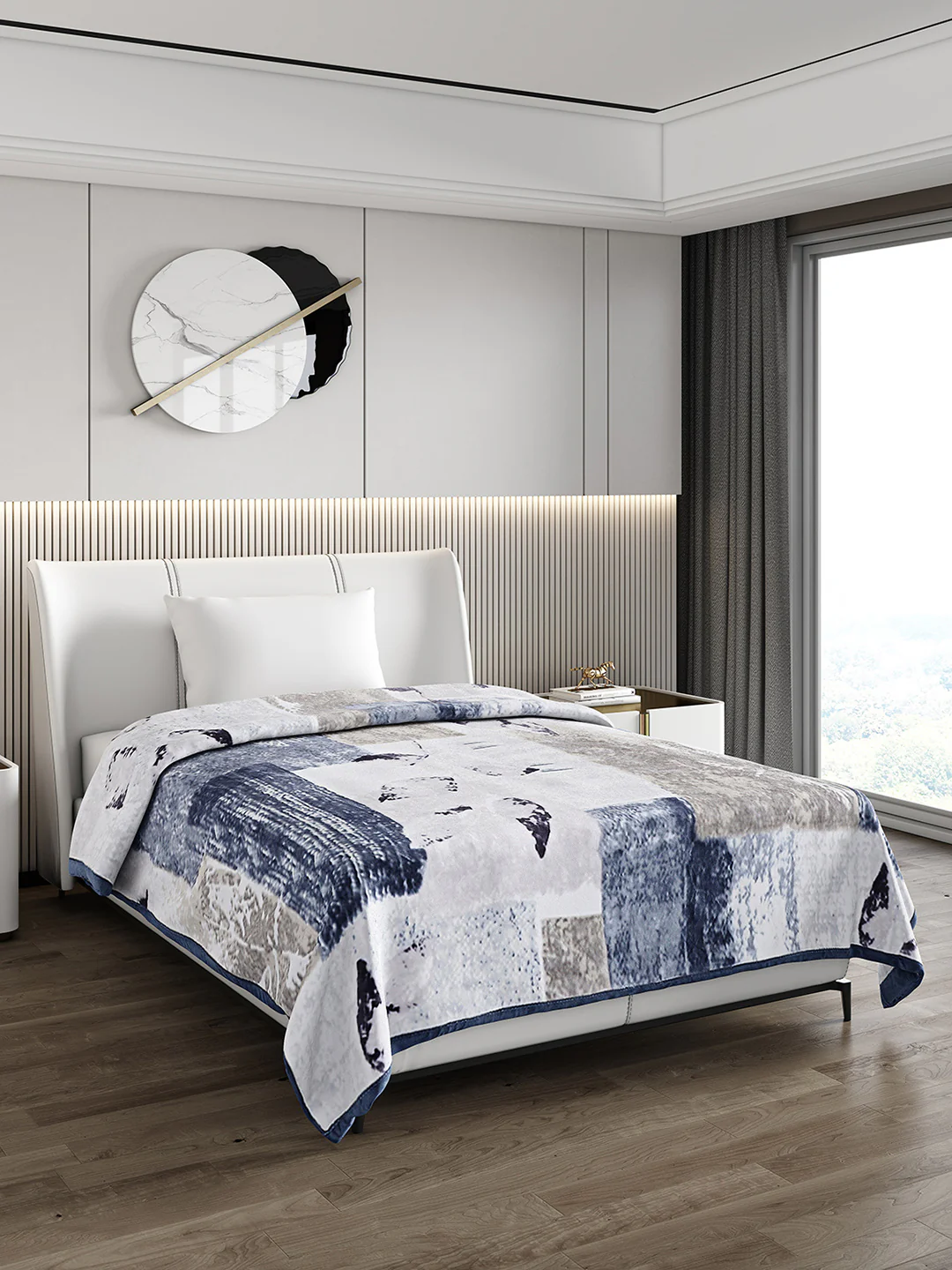Printed Single Bed Blanket for Mild Winter -2 Ply