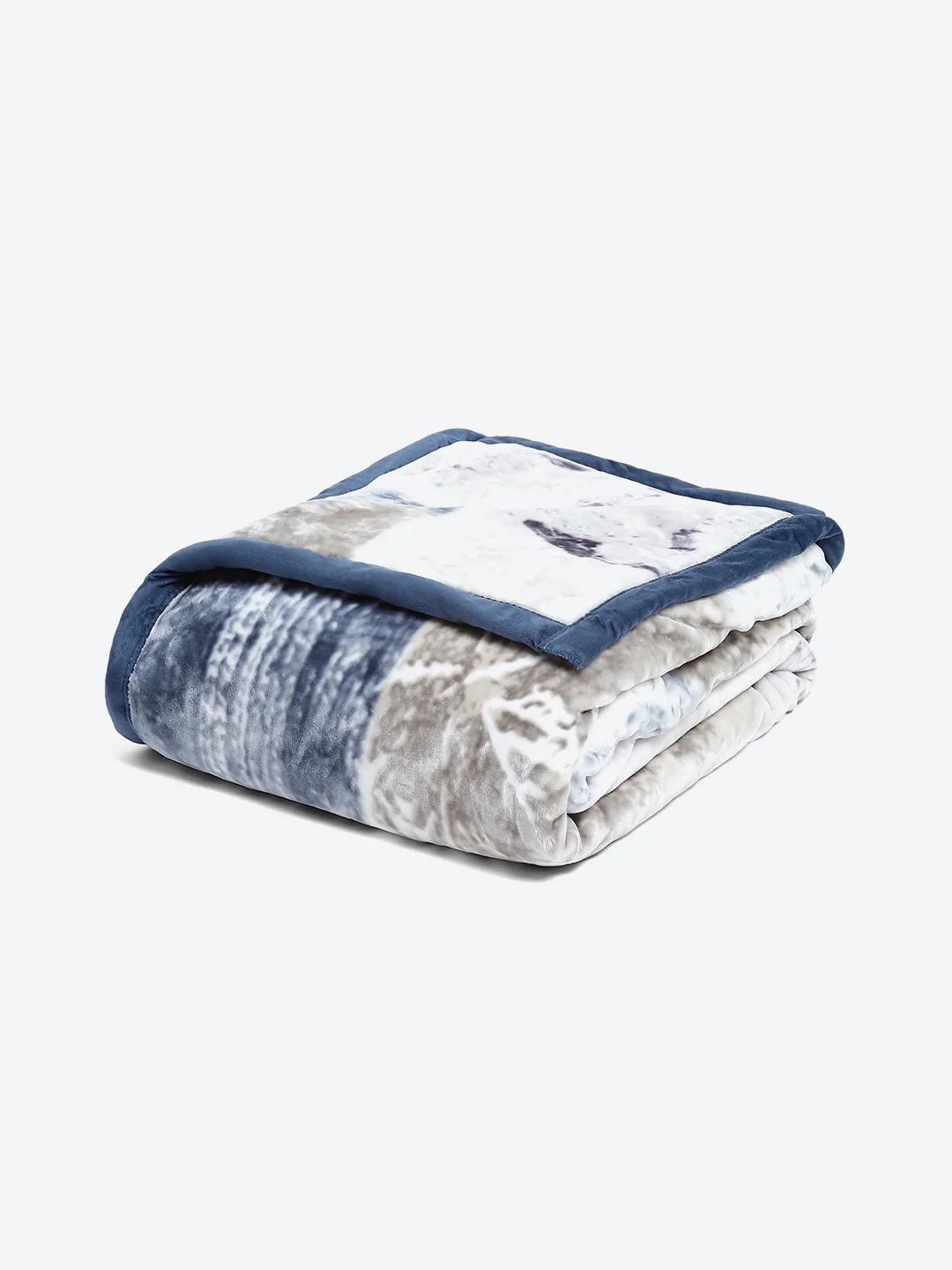 Printed Single Bed Blanket for Mild Winter -2 Ply - Image 5