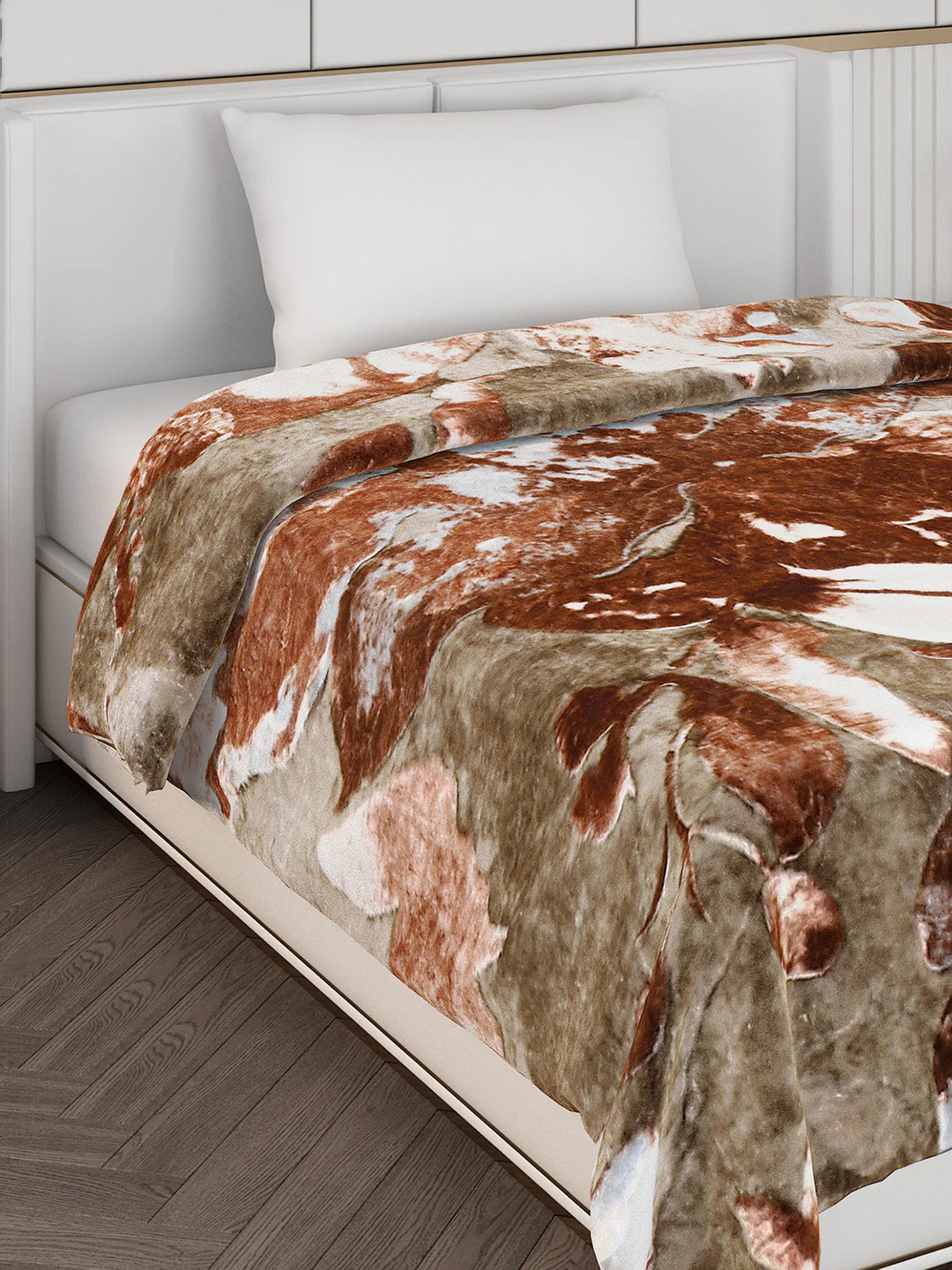 Printed Single Bed Blanket for Mild Winter -2 Ply - Image 4