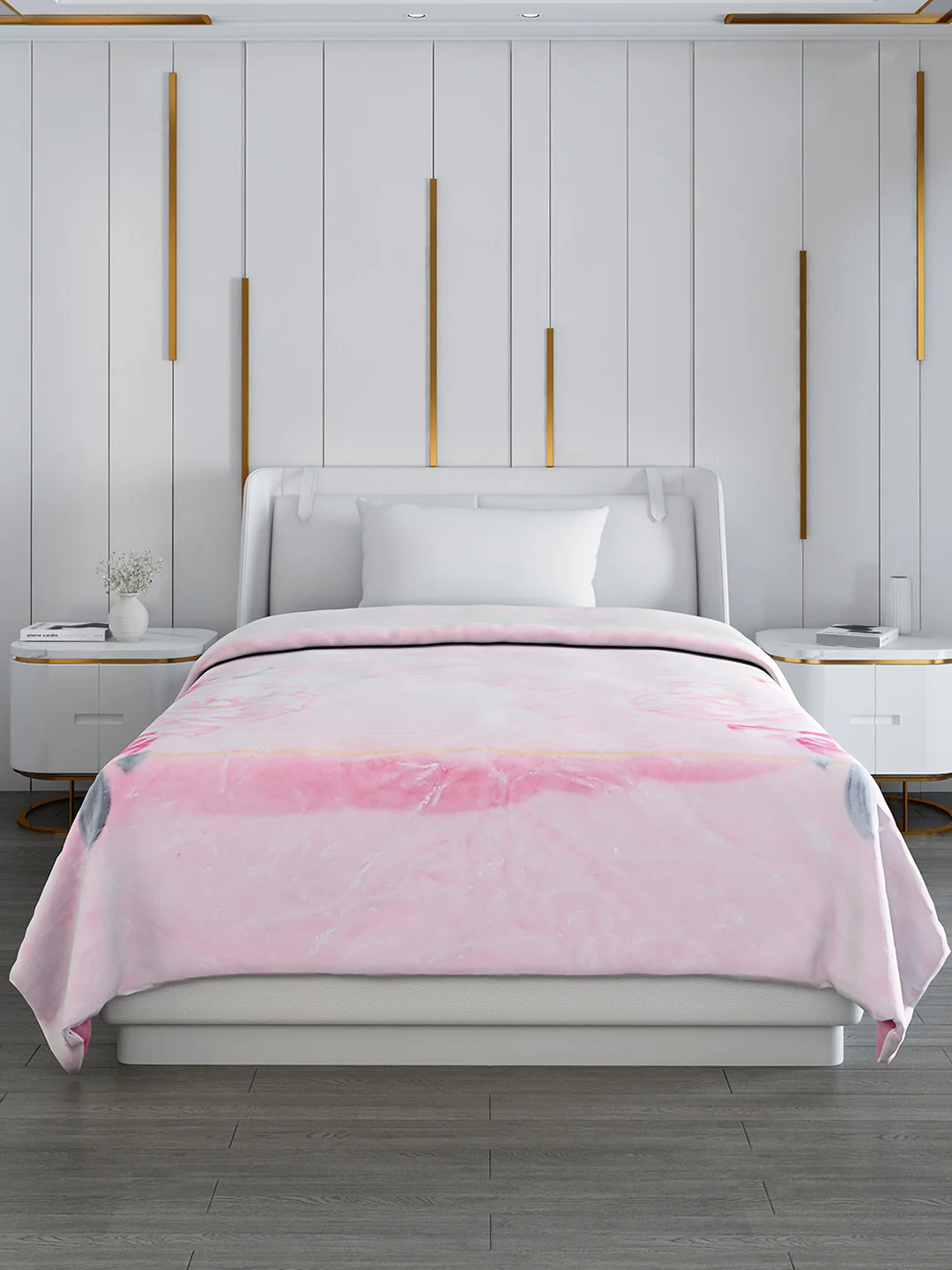 Printed Single Bed Blanket for Mild Winter -2 Ply - Image 2