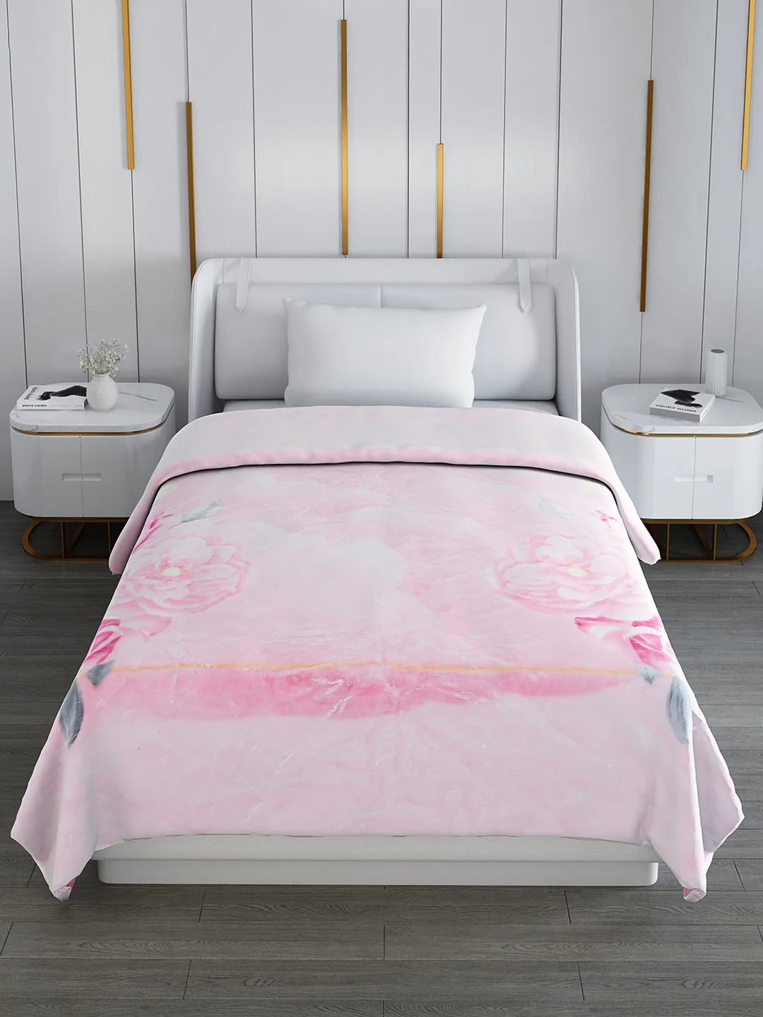 Printed Single Bed Blanket for Mild Winter -2 Ply - Image 3
