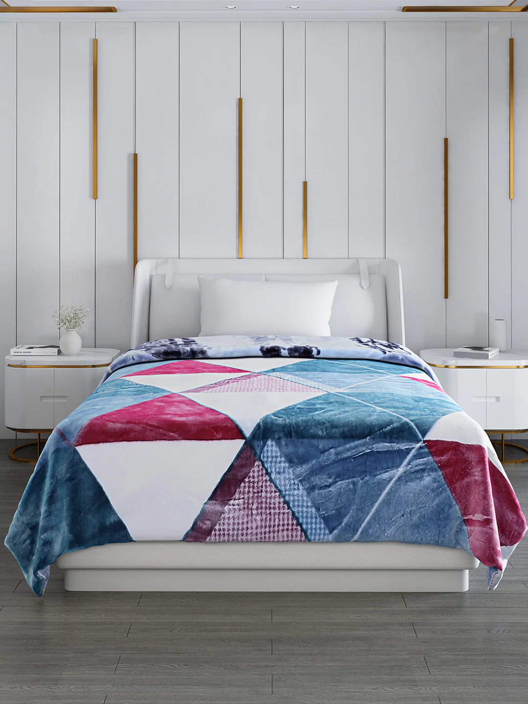 Printed Single Bed Blanket for Mild Winter -2 Ply - Image 2