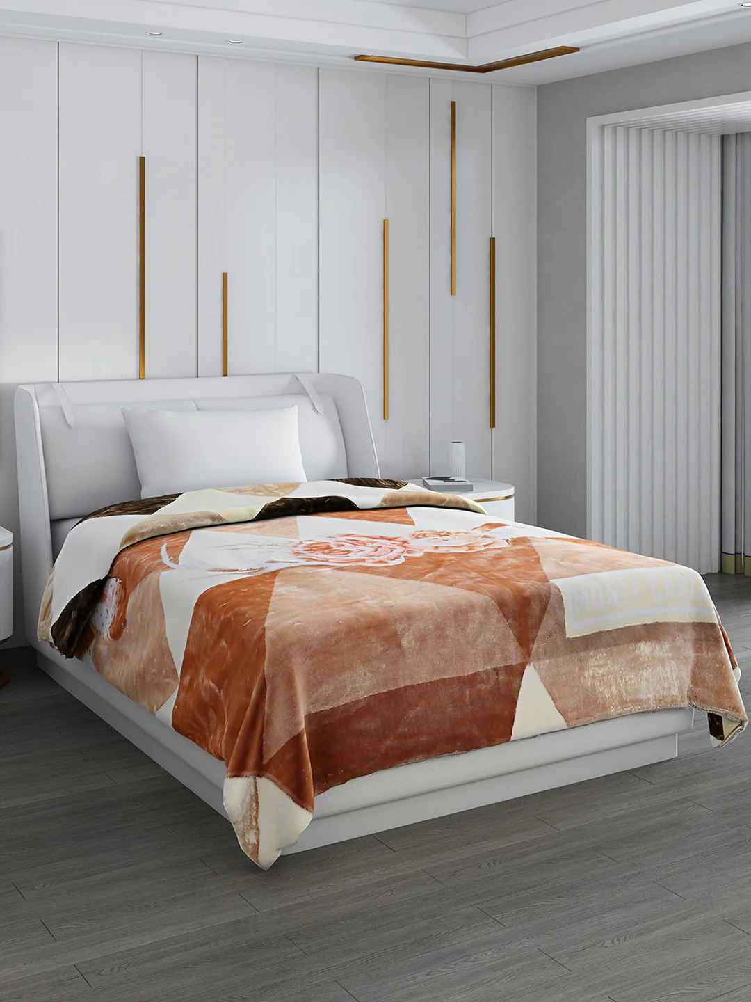 Printed Single Bed Blanket for Mild Winter -2 Ply - Image 5