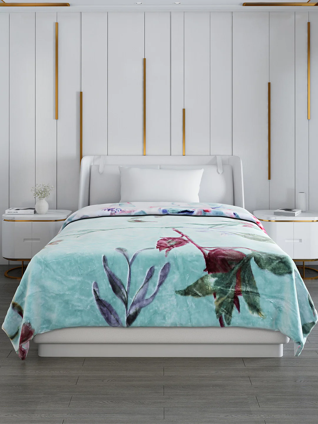 Printed Single Bed Blanket for Mild Winter -2 Ply - Image 2