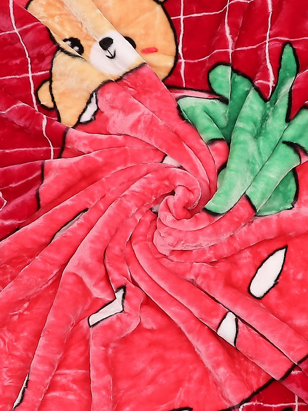 Printed Single Bed Blanket for Mild Winter -2 Ply - Image 7