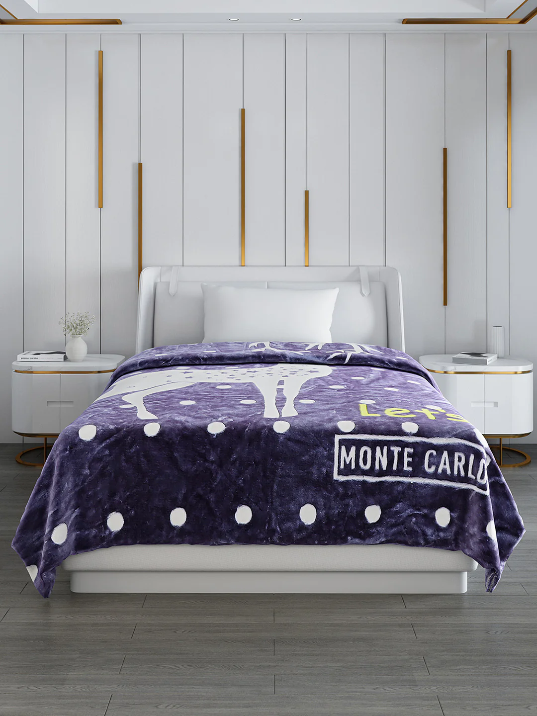 Printed Single Bed Blanket for Mild Winter -2 Ply - Image 2