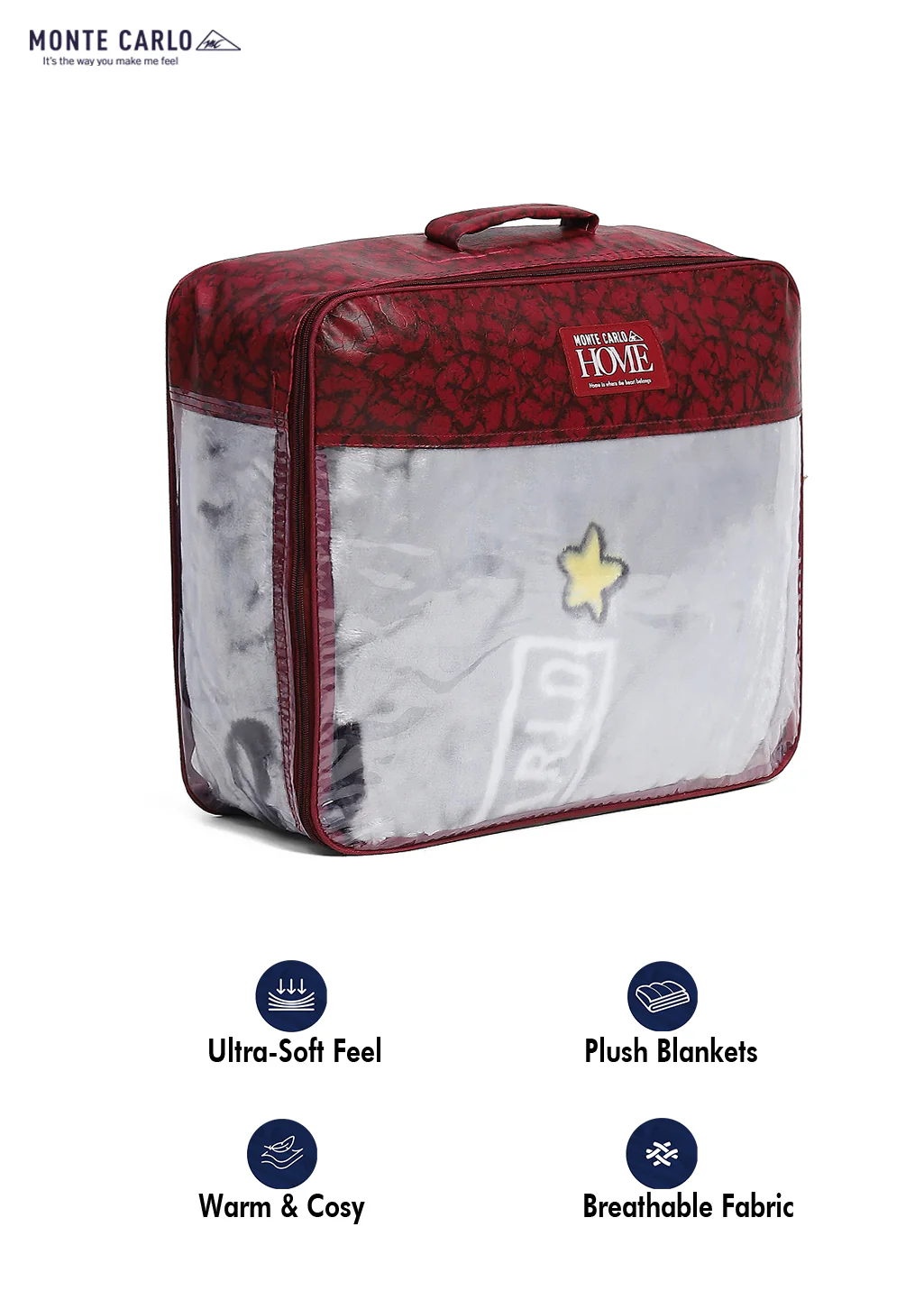 Printed Single Bed Blanket for Mild Winter -2 Ply - Image 8