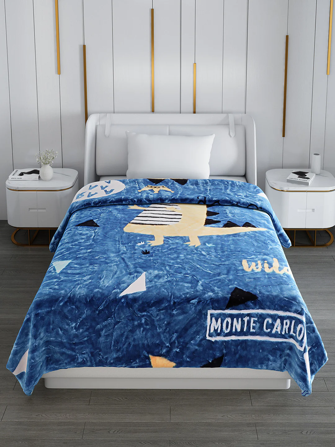 Printed Single Bed Blanket for Mild Winter -2 Ply - Image 3