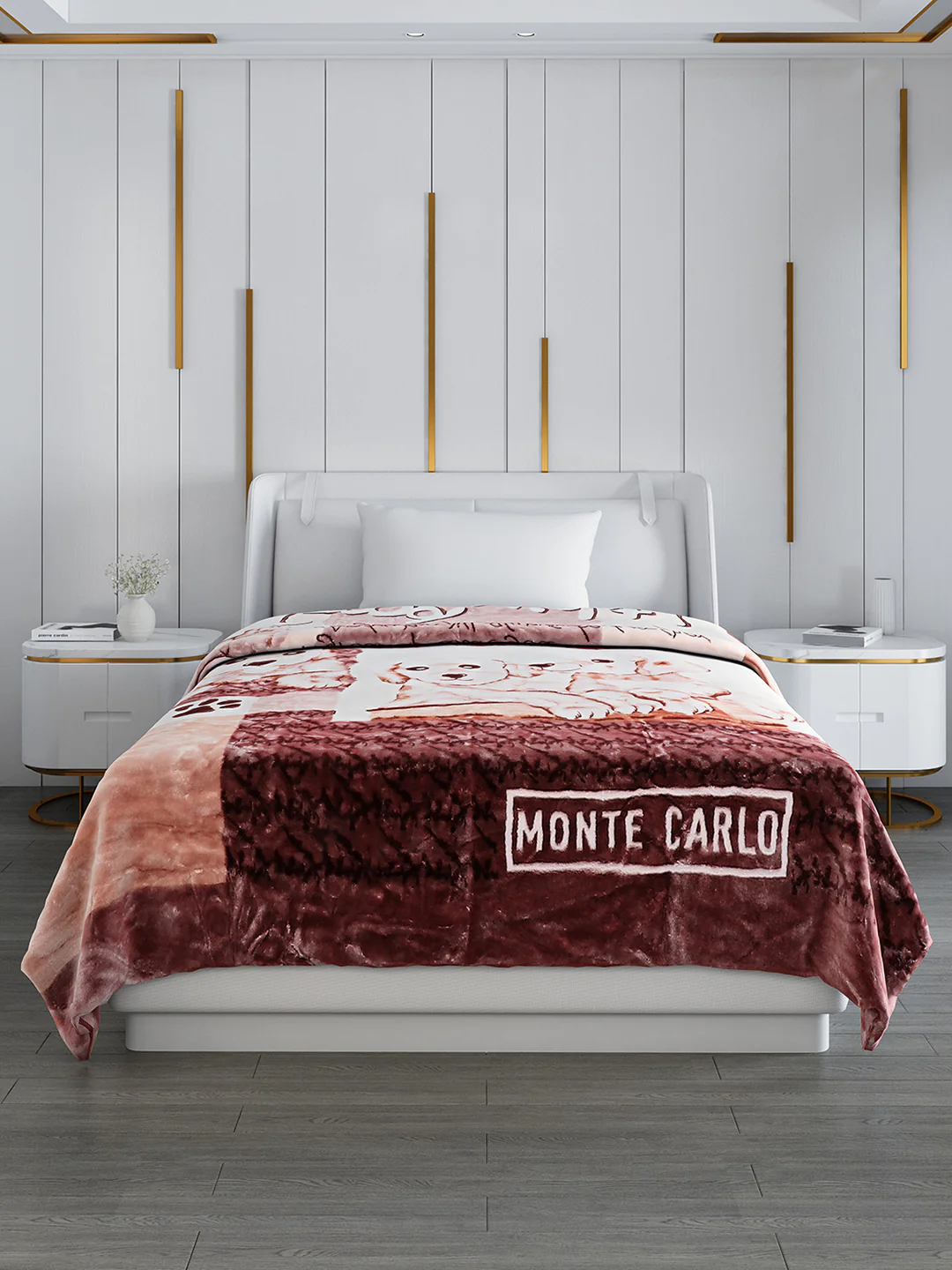 Printed Single Bed Blanket for Mild Winter -2 Ply - Image 2