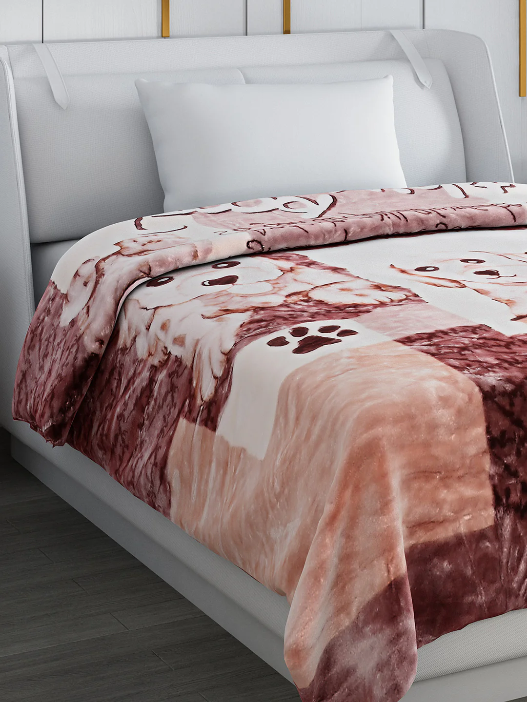 Printed Single Bed Blanket for Mild Winter -2 Ply - Image 4