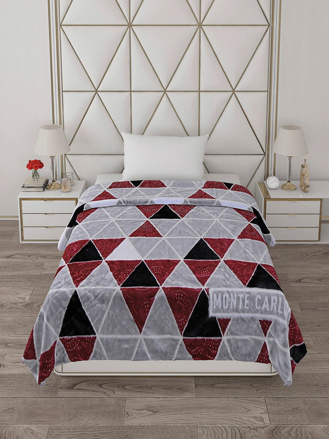 Printed Single Bed Blanket for Mild Winter -2 Ply - Image 3