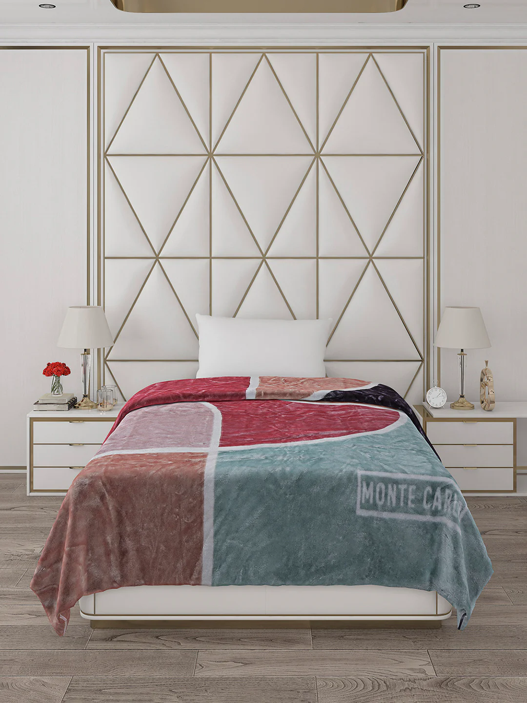 Printed Single Bed Blanket for Mild Winter -2 Ply - Image 2
