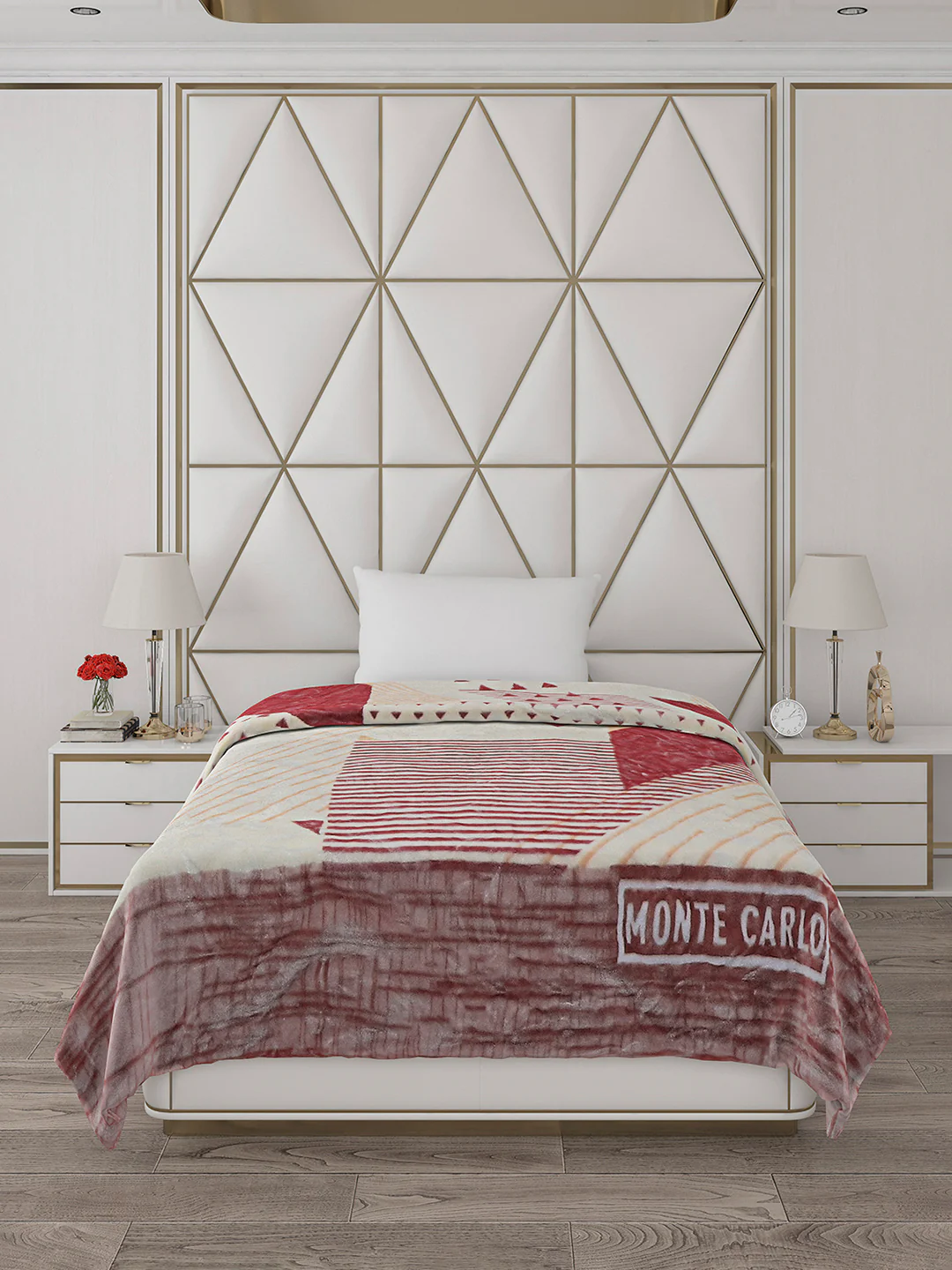 Printed Single Bed Blanket for Mild Winter -2 Ply - Image 2