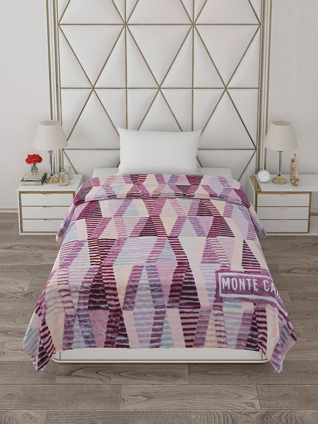 Printed Single Bed Blanket for Mild Winter -2 Ply - Image 3