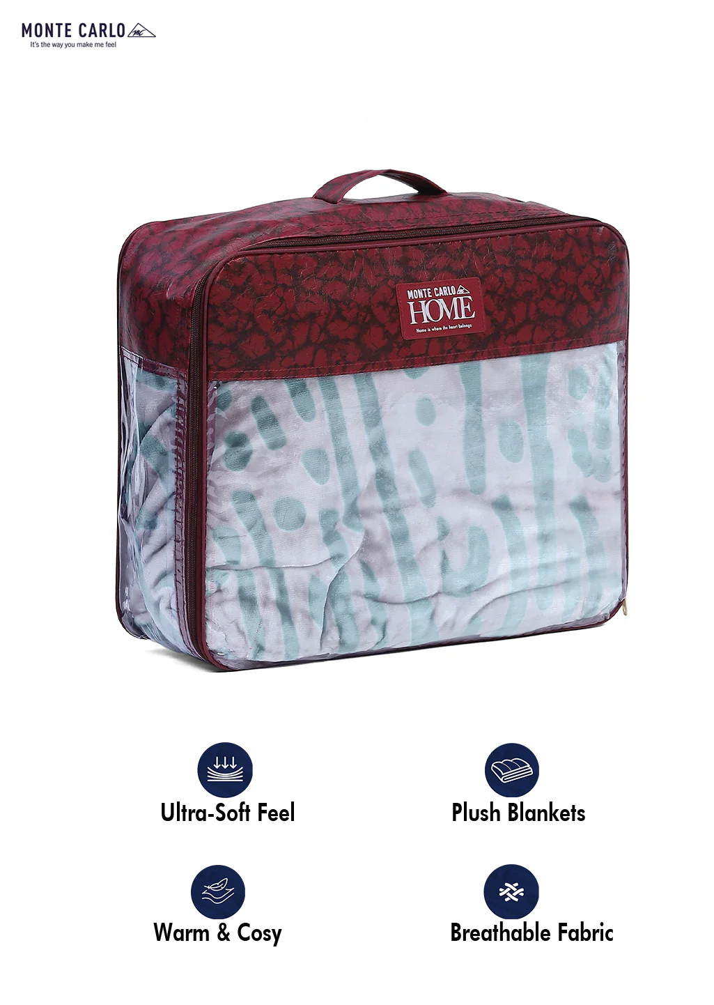 Printed Single Bed Blanket for Mild Winter -2 Ply - Image 8