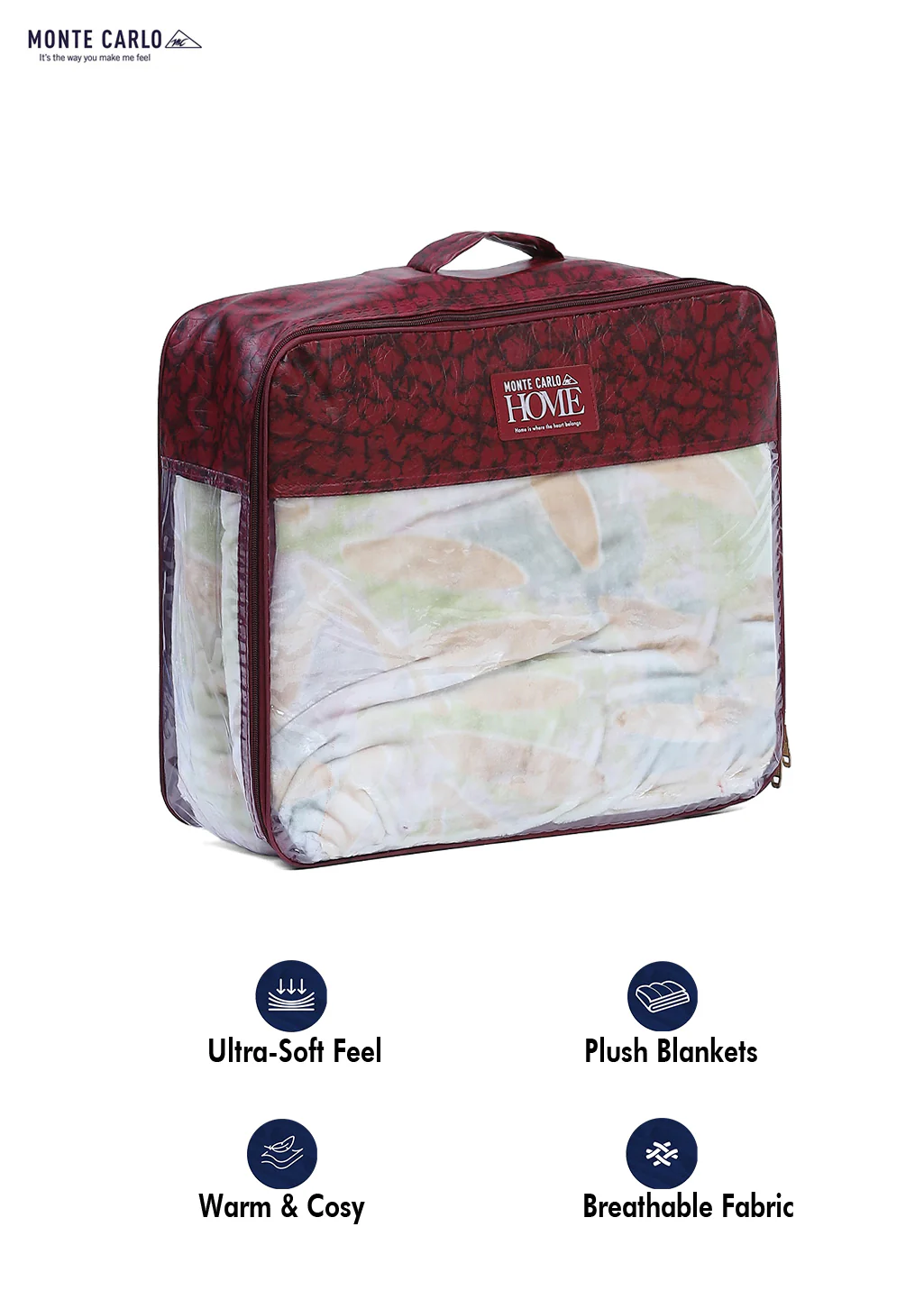 Printed Single Bed Blanket for Mild Winter -2 Ply - Image 8
