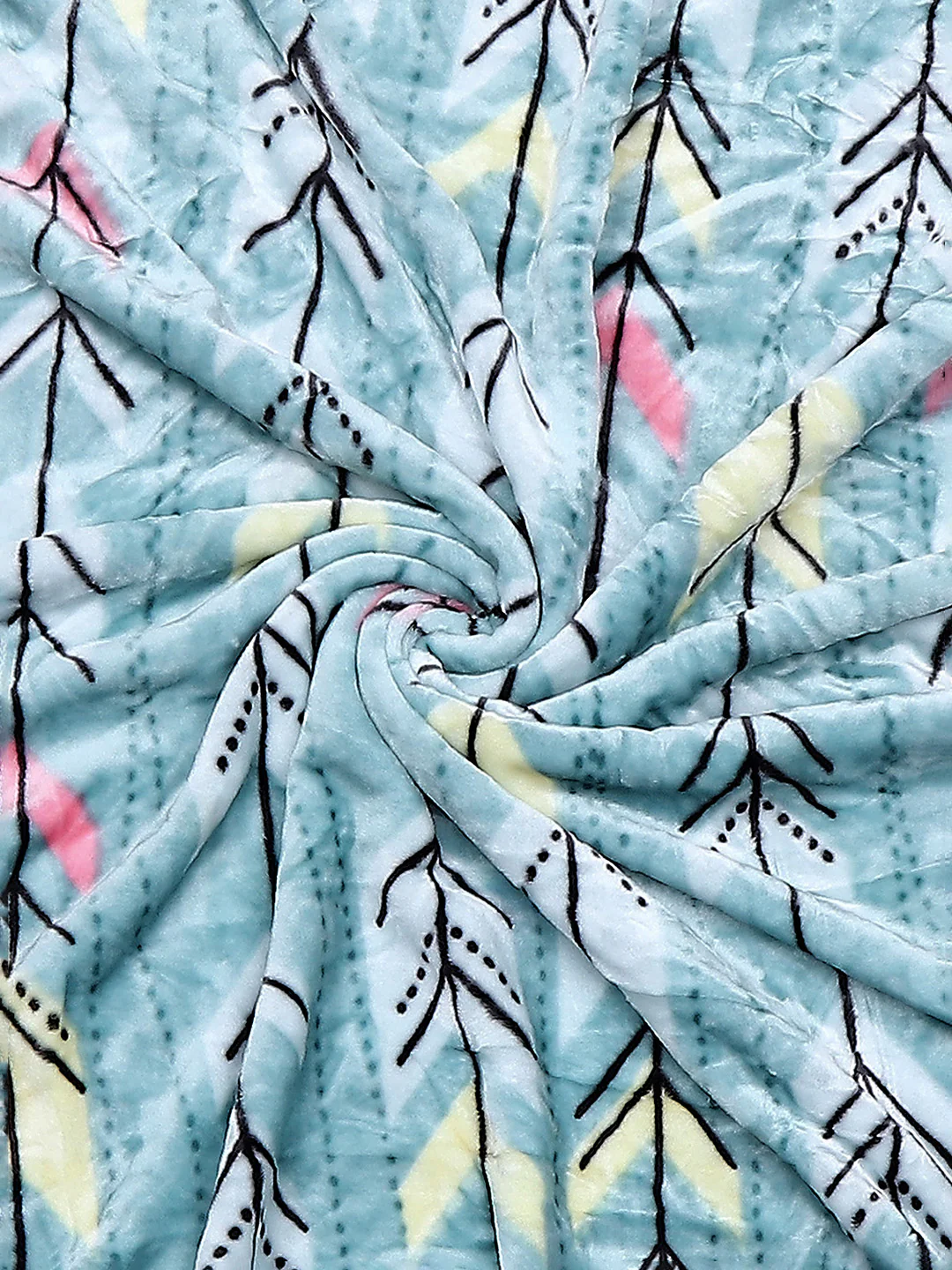 Printed Single Bed Blanket for Mild Winter -2 Ply - Image 11