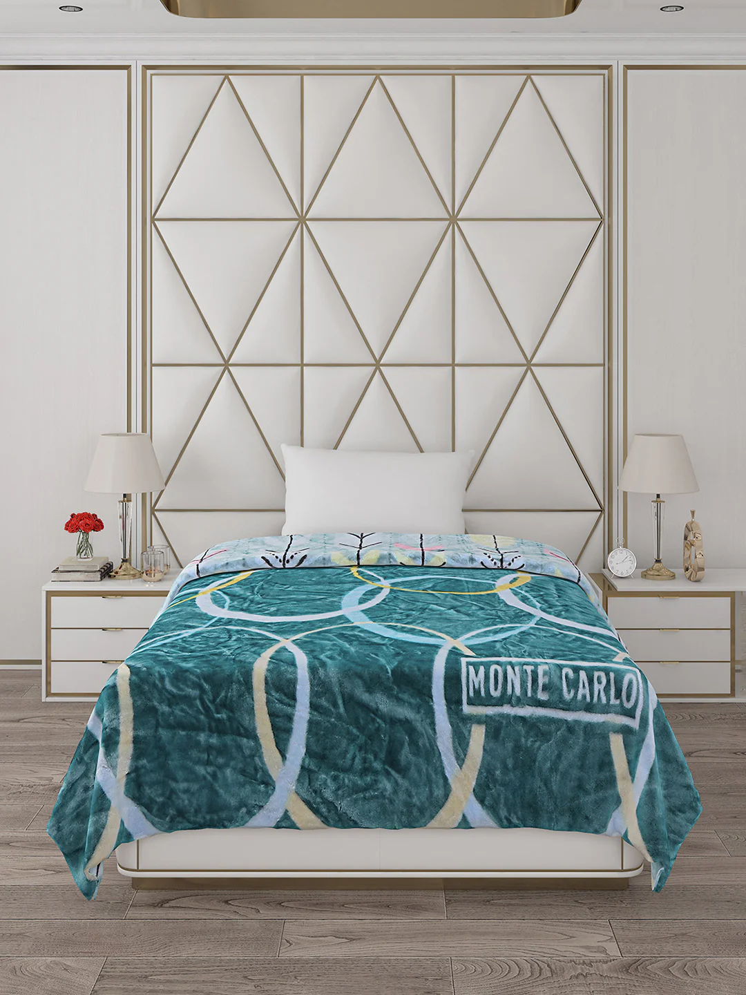 Printed Single Bed Blanket for Mild Winter -2 Ply - Image 3