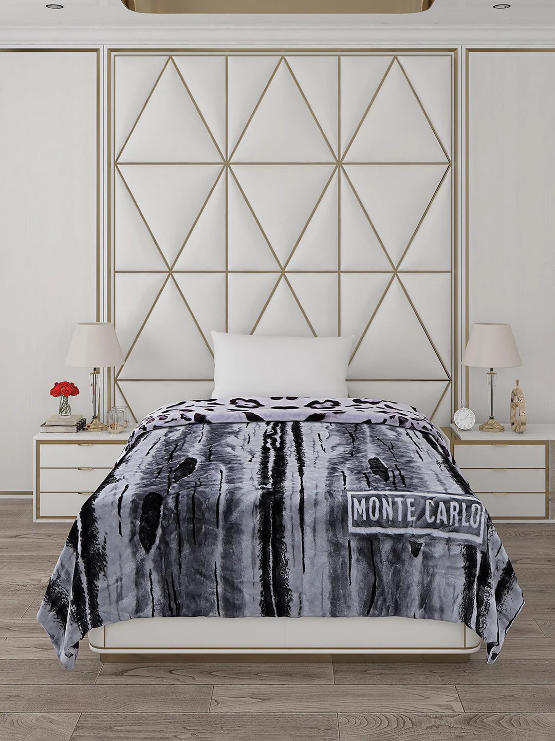 Printed Single Bed Blanket for Mild Winter -2 Ply - Image 3