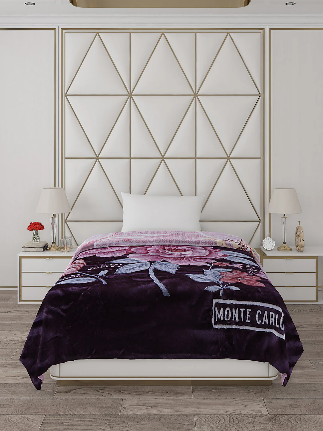 Printed Single Bed Blanket for Mild Winter -2 Ply - Image 3