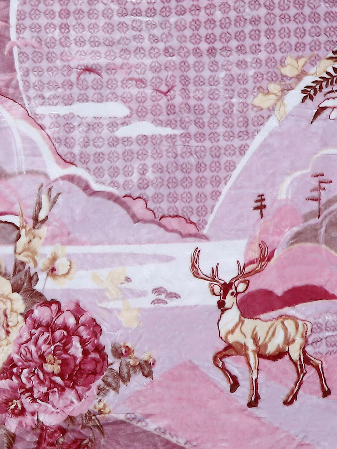 Printed Single Bed Blanket for Mild Winter -2 Ply - Image 8