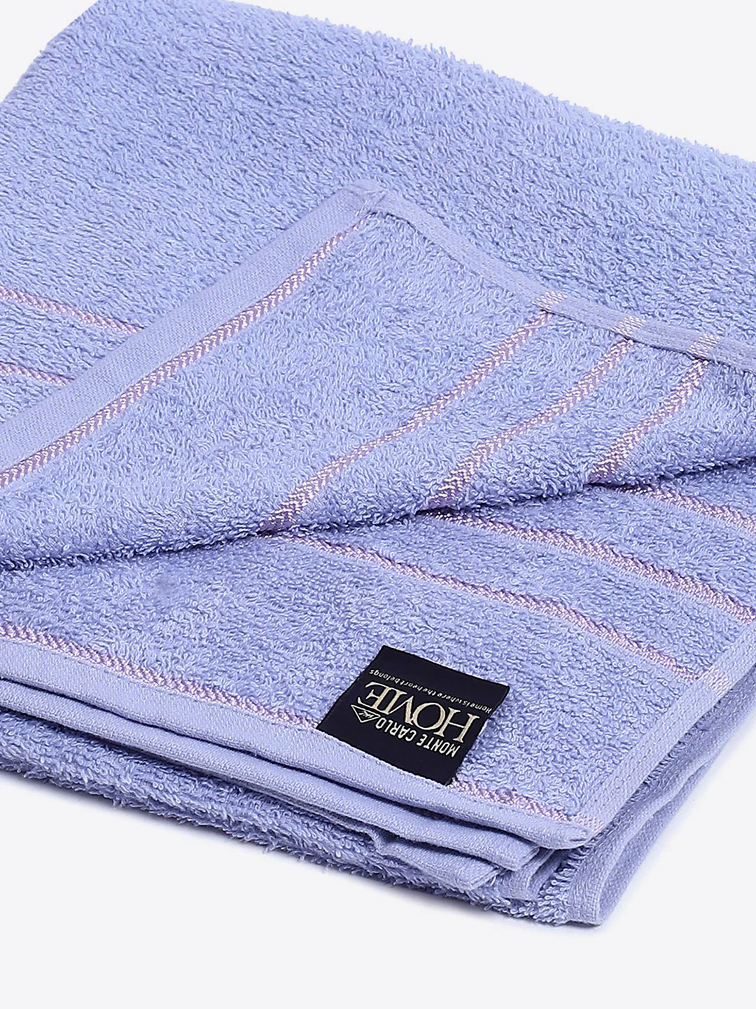 Purple Cotton Solid 350 GSM Bath Towel (Soho) - Image 3
