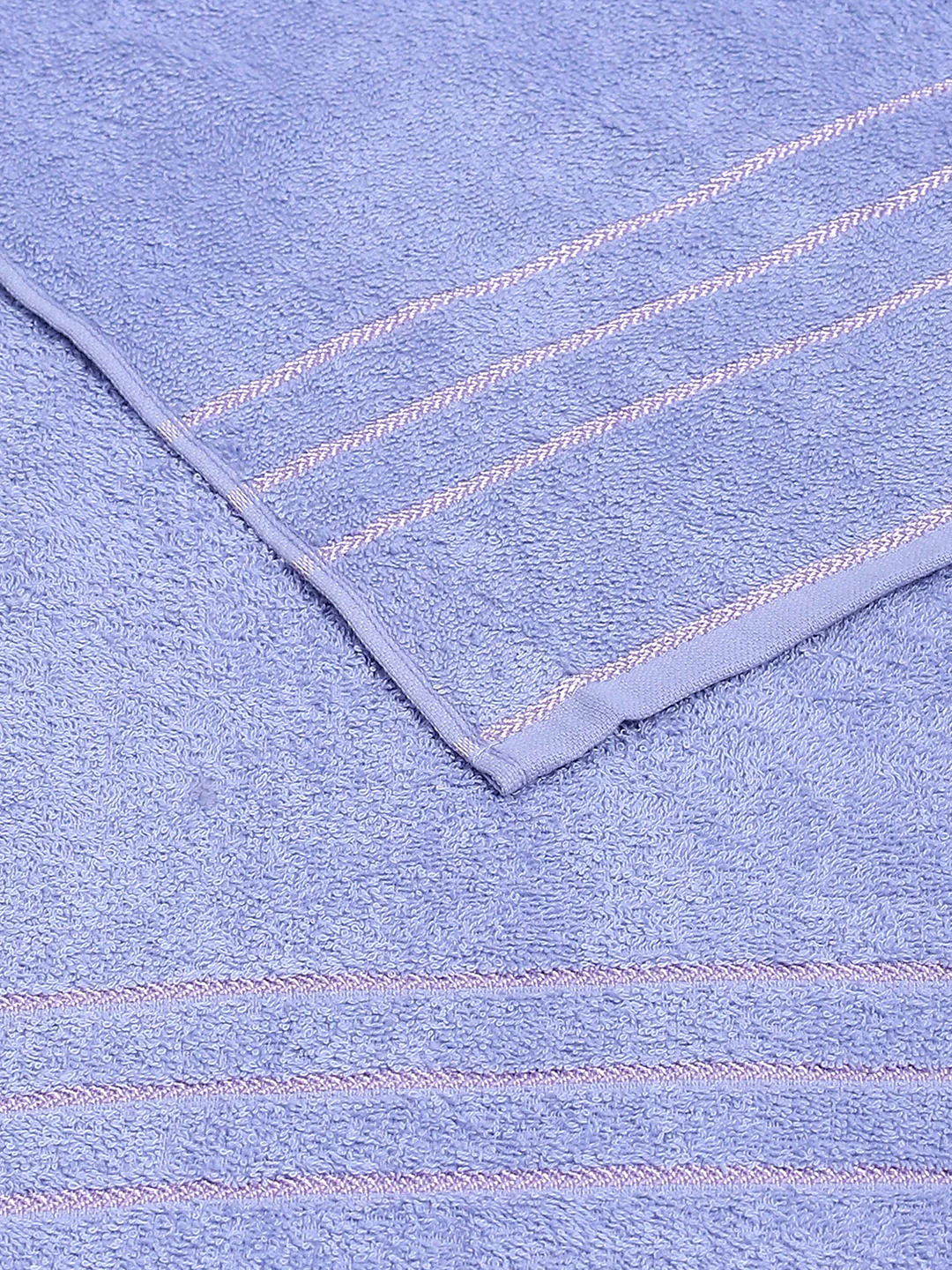 Purple Cotton Solid 350 GSM Bath Towel (Soho) - Image 4