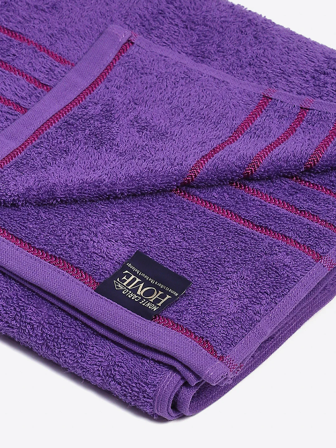Purple Cotton Solid 350 GSM Car Towel (Soho) - Image 3