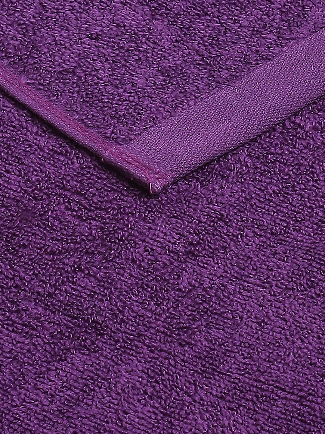 Purple Cotton Solid 350 GSM Hand Towel (Pack of 2) - Image 4