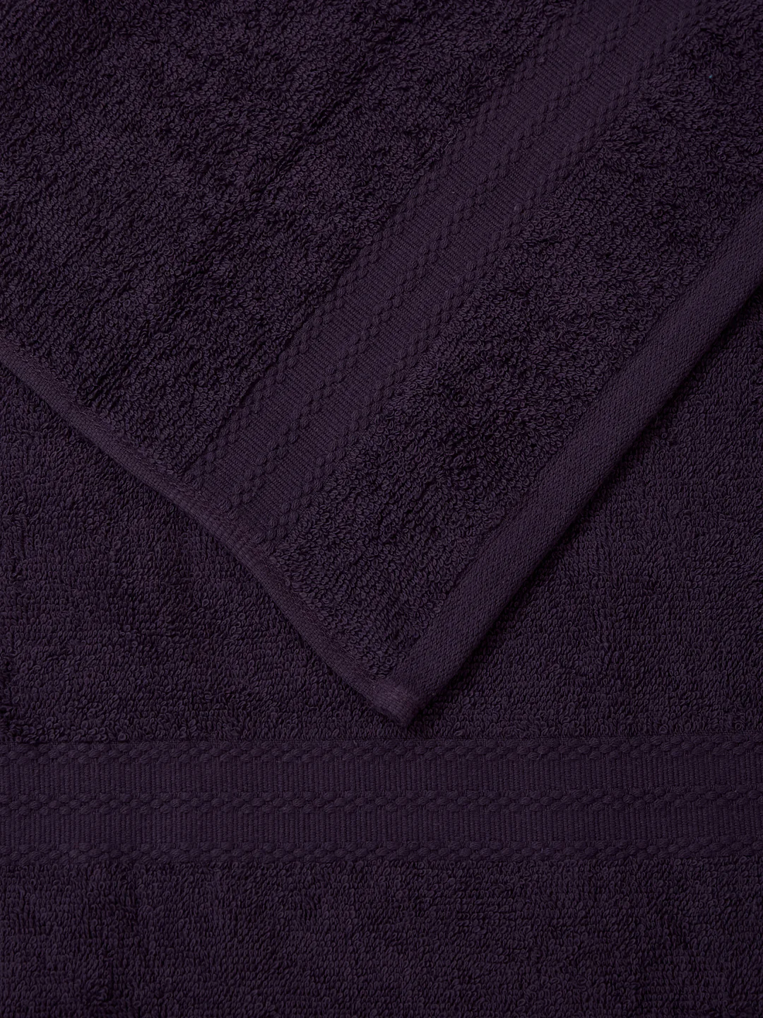 Purple Pure Cotton Solid 380 GSM Hand Towel 2 Pc Set (Jazz Collection) - Image 9