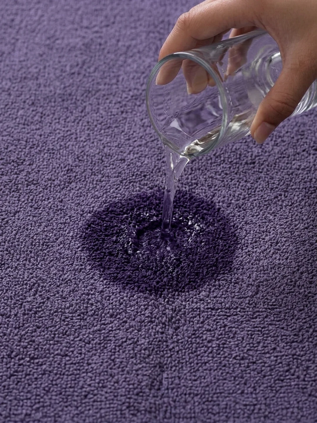 Purple Pure Cotton Solid 400 GSM Face Towel 4 Pc Set (Jasper Collection) - Image 2