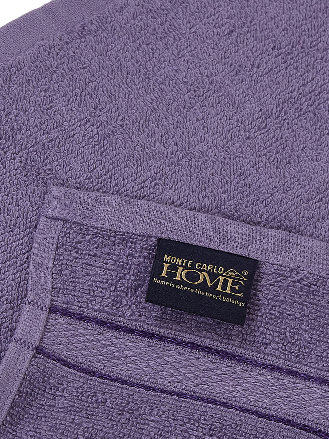 Purple Pure Cotton Solid 400 GSM Face Towel 4 Pc Set (Jasper Collection) - Image 5