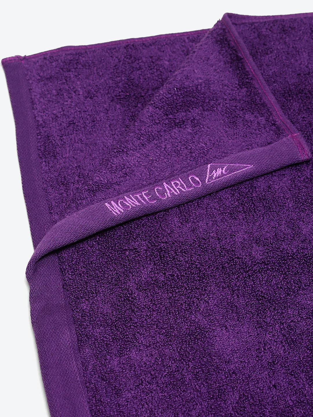 Purple Solid Pure Cotton 350 GSM Bath Towel (Oslo) - Image 3