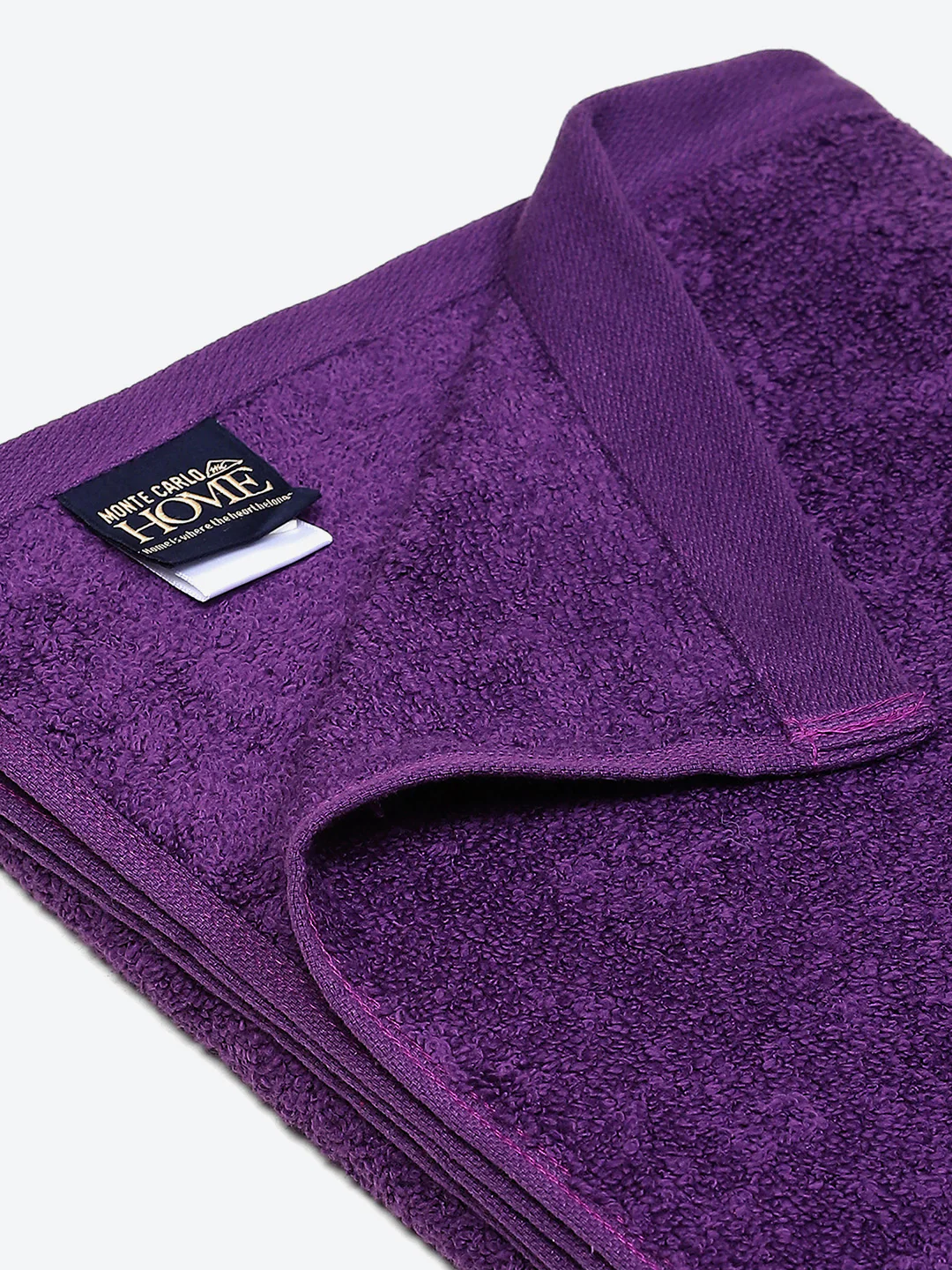 Purple Solid Pure Cotton 350 GSM Bath Towel (Oslo) - Image 4