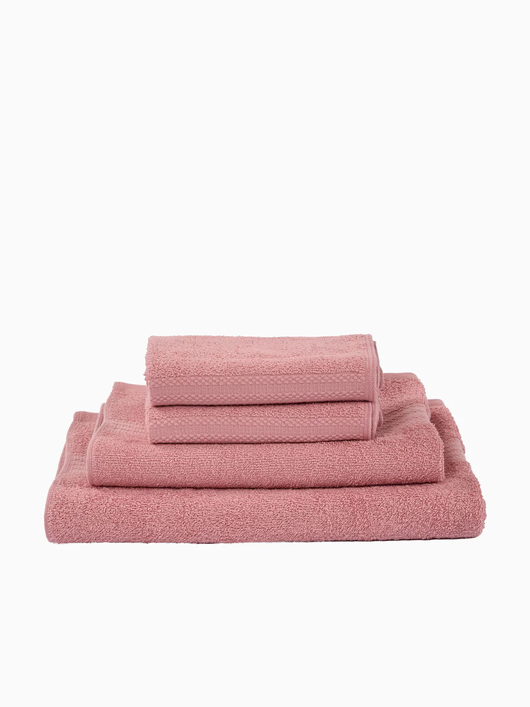 Quartz Pink 100% Cotton Solid 380 GSM Bath Towel Jazz 4 Pc Set Gifting Box Pack - Image 4