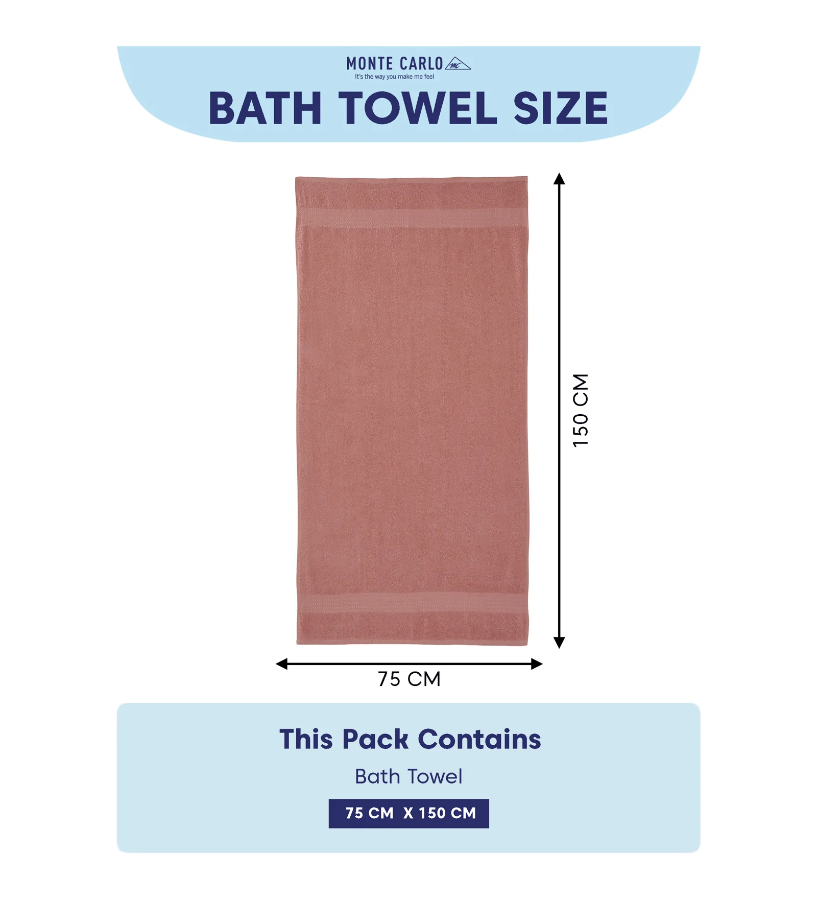Quartz Pink Pure Cotton Solid 380 GSM Bath Towel 1 Piece (Jazz Collection) - Image 8