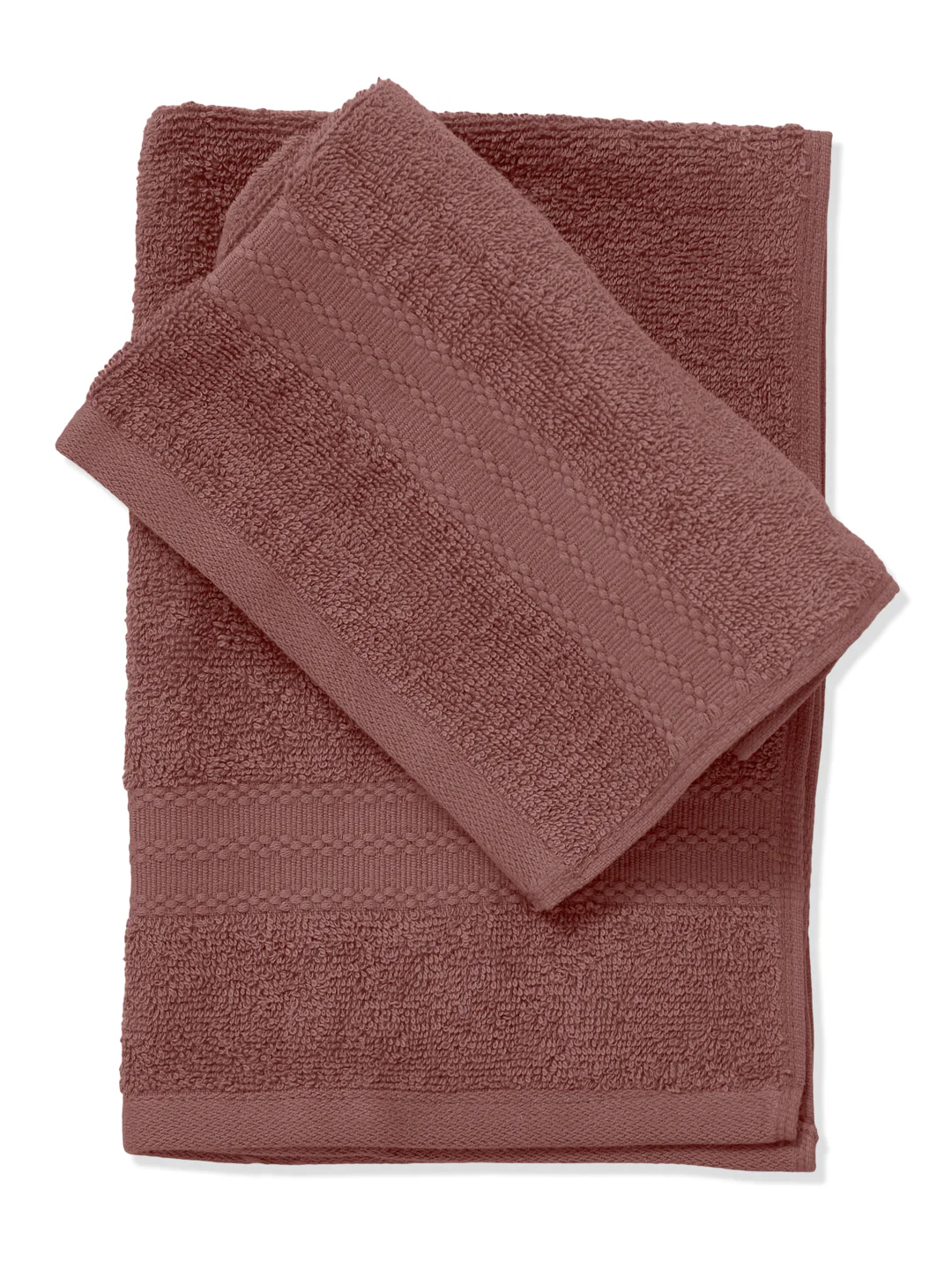 Quartz Pink Pure Cotton Solid 380 GSM Hand Towel 2 Pc Set (Jazz Collection) - Image 5